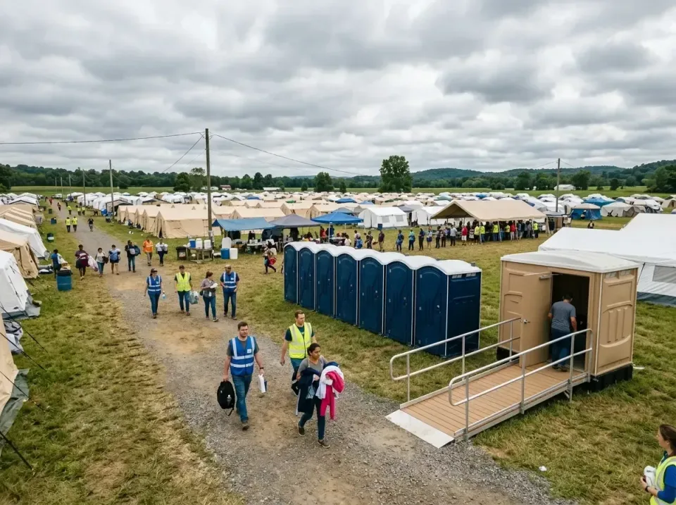 disaster-relief-camp-restrooms-010 — frequently asked questions, Dumpster & Portable Bathrooms Rental in Stephens City, VA